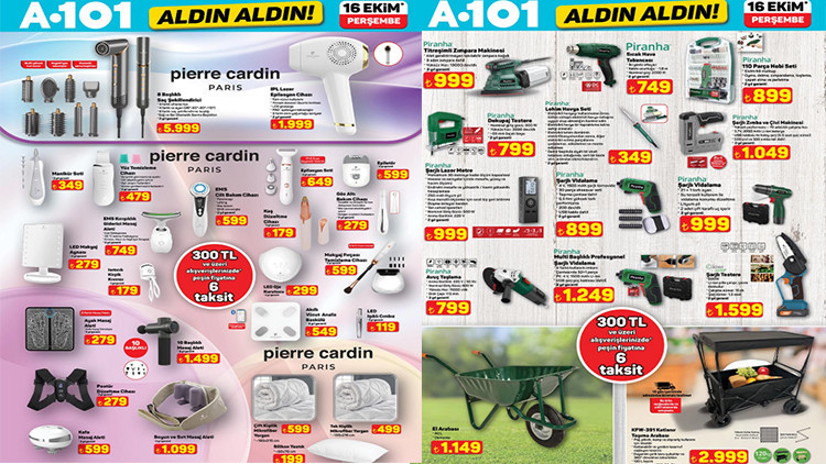a101 aldin aldin katalogu 16 ekim 2025 a101 aktuel afisi ile bu hafta neler var a101 bulteni ile dijital bateri seti oyuncu masasi elektrikli moped ve epilasyon cihazi geliyor XDglAaqp.jpg