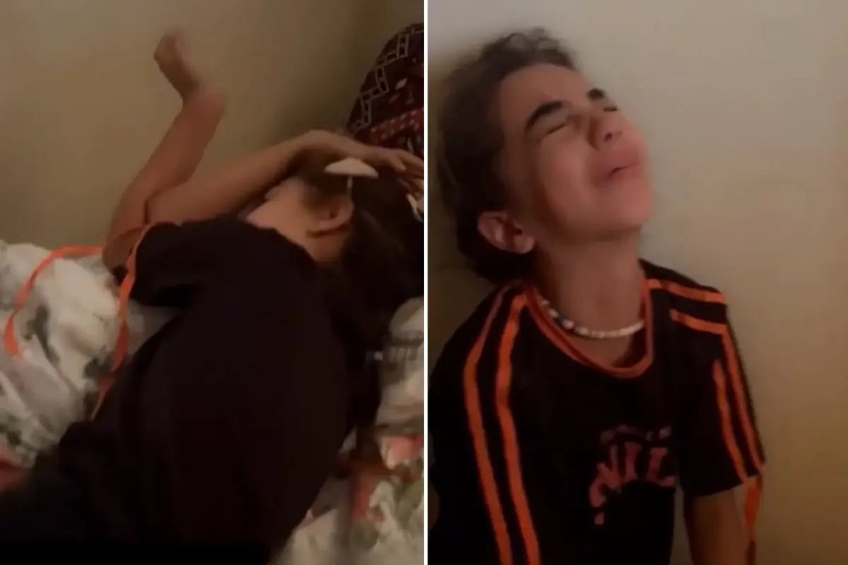 ateskes haberiyle uyanan filistinli cocuk goz yaslarini tutamadi QLRM4BIF